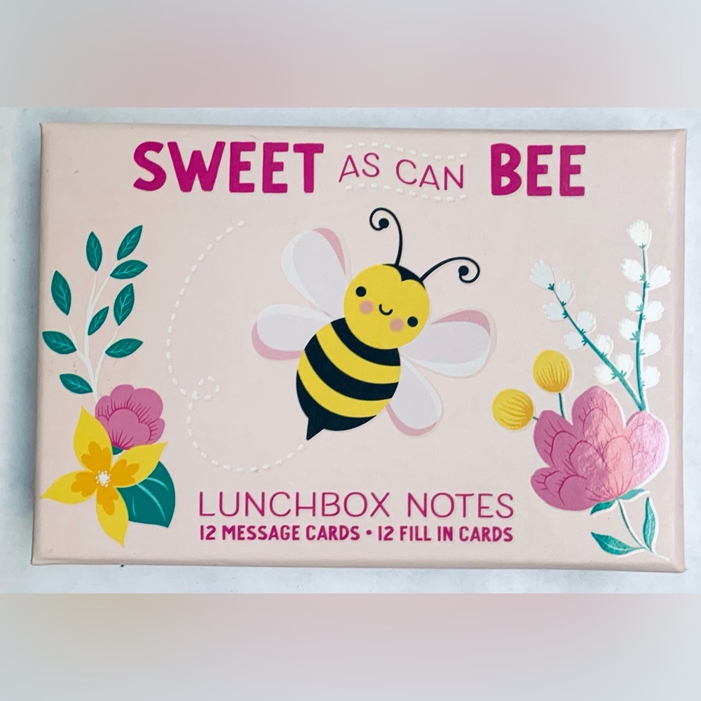 Lunchbox notes for school Sweet As Can Bee  22 count lunch box inspirational
